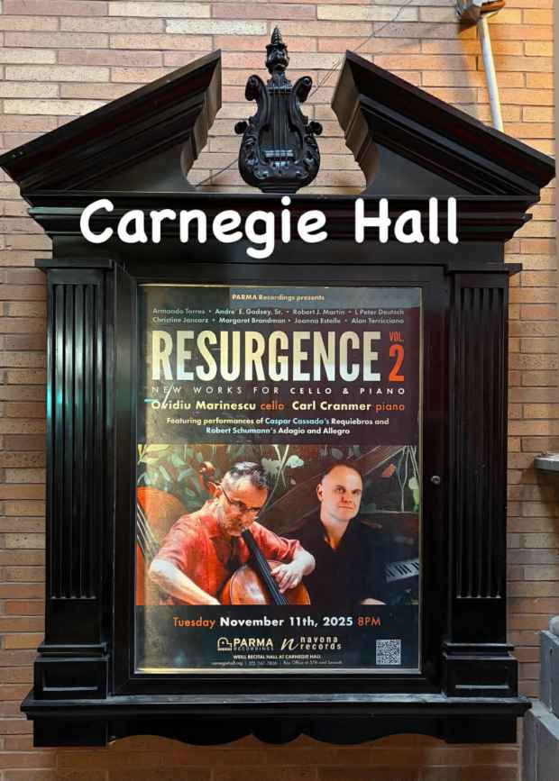 Featured Photo for Review: “Bossa Sonora,” Composed by Margaret Brandman and Performed in the Concert, “Resurgence Vol. 2” at Weill Recital Hall, Carnegie Hall, in New York, November 11th, 2025